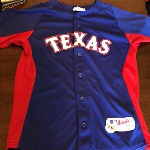 Texas Rangers button up shirt